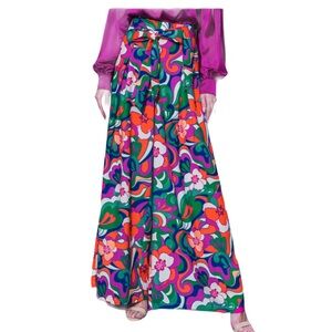 Flying Tomato Sz Small Red‎ Pink Vibrant Colors Wide Leg Pucci Print Vibes